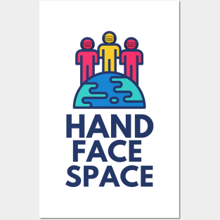 Hand Face Space By Boris Posters and Art